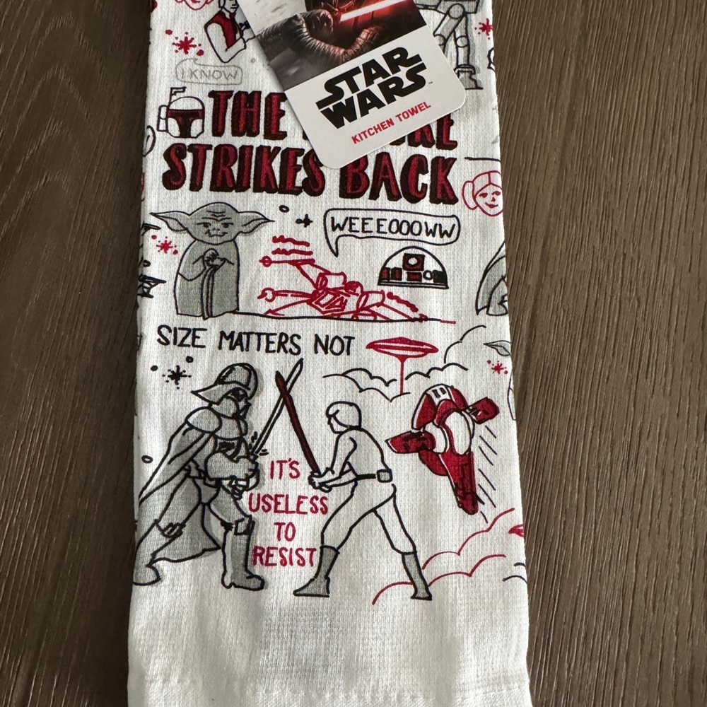 Disney Star Wars kitchen towel red